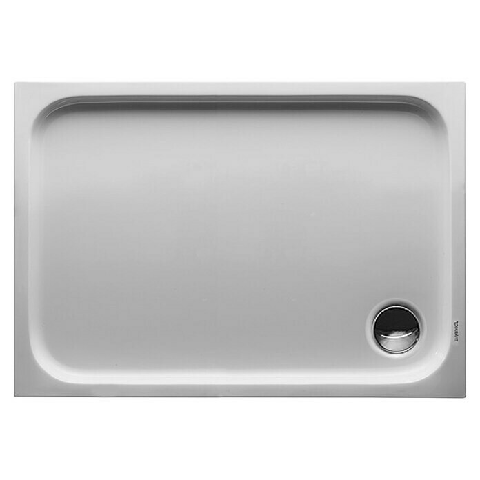 Duravit D-Code Duschwanne (100 x 70 cm, Mit Antirutsch-Oberfläche, Sanitäracryl, Weiß)