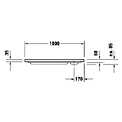 Duravit D-Code Duschwanne (100 x 100 cm, Mit Antirutsch-Oberfläche, Sanitäracryl, Weiß)