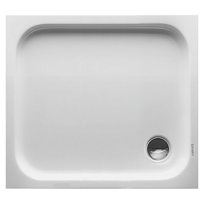 Duravit D-Code Duschwanne (90 x 80 cm, Mit Antirutsch-Oberfläche, Sanitäracryl, Weiß)