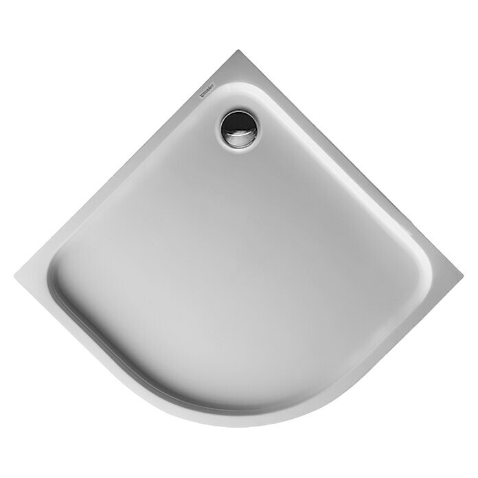 Duravit D-Code Duschwanne (90 x 90 cm, Mit Antirutsch-Oberfläche, Viertelrund, Sanitäracryl, Weiß)