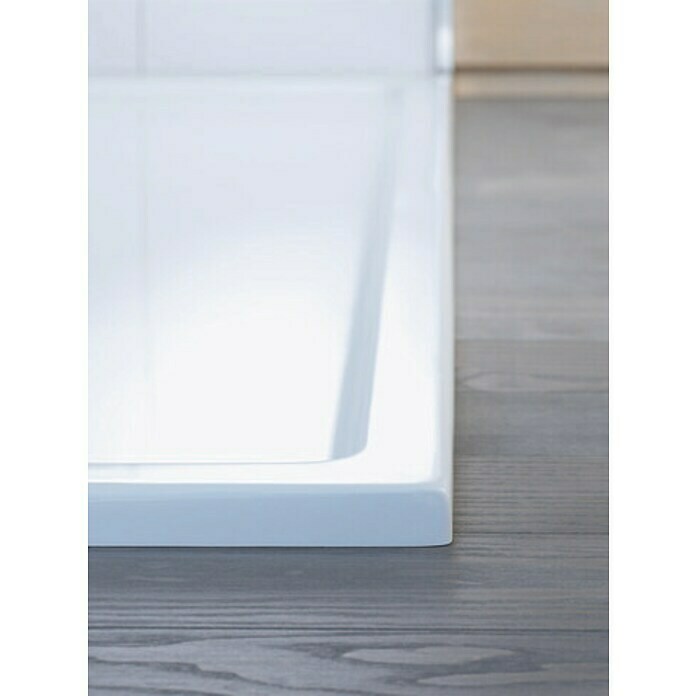 Duravit Duschwanne Starck Slimline (100 x 100 cm, Ohne Antirutsch-Oberfläche, Sanitäracryl, Weiß)