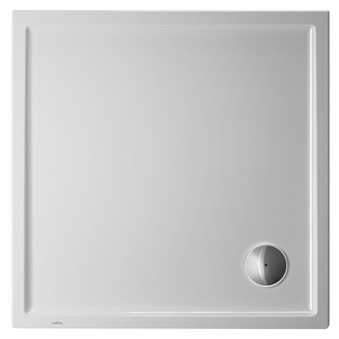 Duravit Duschwanne Starck Slimline (80 x 80 cm, Mit Antirutsch-Oberfläche, Sanitäracryl, Weiß)