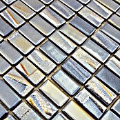 Mosaikfliese Rechteck Eco Uni JULIA 09 (31,5 x 31,7 cm, Schwarz, Glänzend)