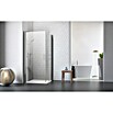 Camargue Vario Eckdusche S4+S1 (100 x 75 x 195 cm, Stärke: 6 mm, Silber)