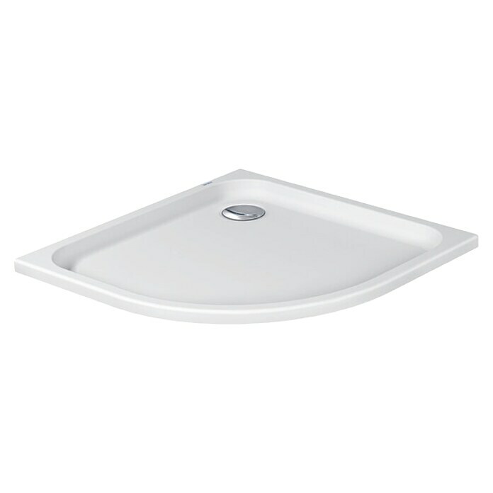 Duravit D-Code Duschwanne (90 x 90 cm, Ohne Antirutsch-Oberfläche, Viertelrund, Sanitäracryl, Weiß)