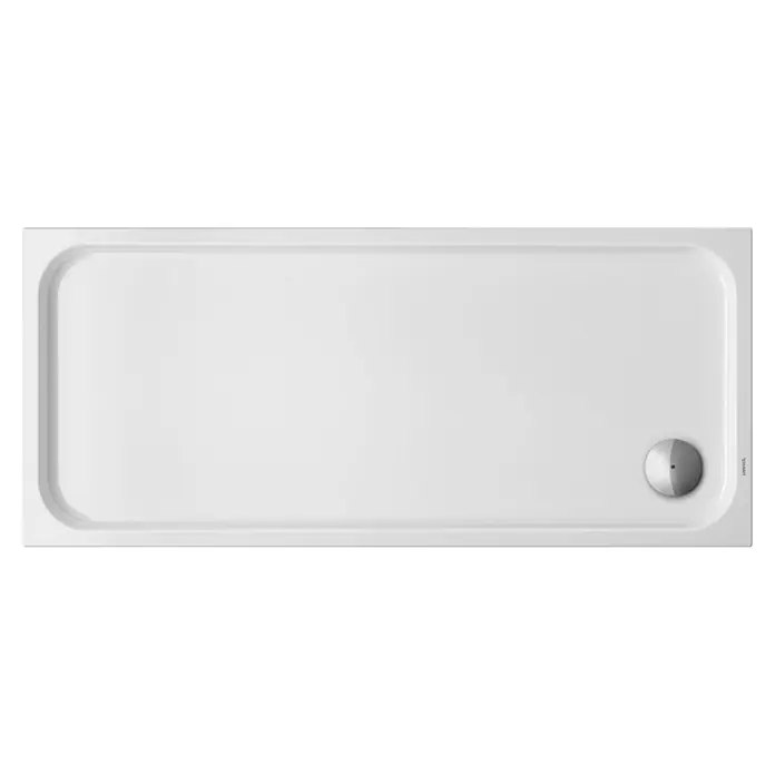 Duravit D-Code Duschwanne - L x B: 160 x 70 cm, Kunststoff, Weiß, Mit Antirutsch-Oberfläche, Rechteckig - Duravit Duschwanne mit runden Ecken und Ablauf für ein modernes Badezimmerdesign. Die schlichte Formgebung und die hochwertige Verarbeitung machen sie zum Hingucker.