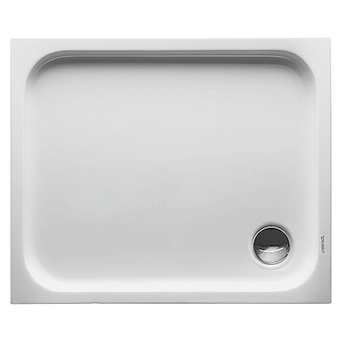 Duravit D-Code Duschwanne (90 x 75 cm, Mit Antirutsch-Oberfläche, Sanitäracryl, Weiß)