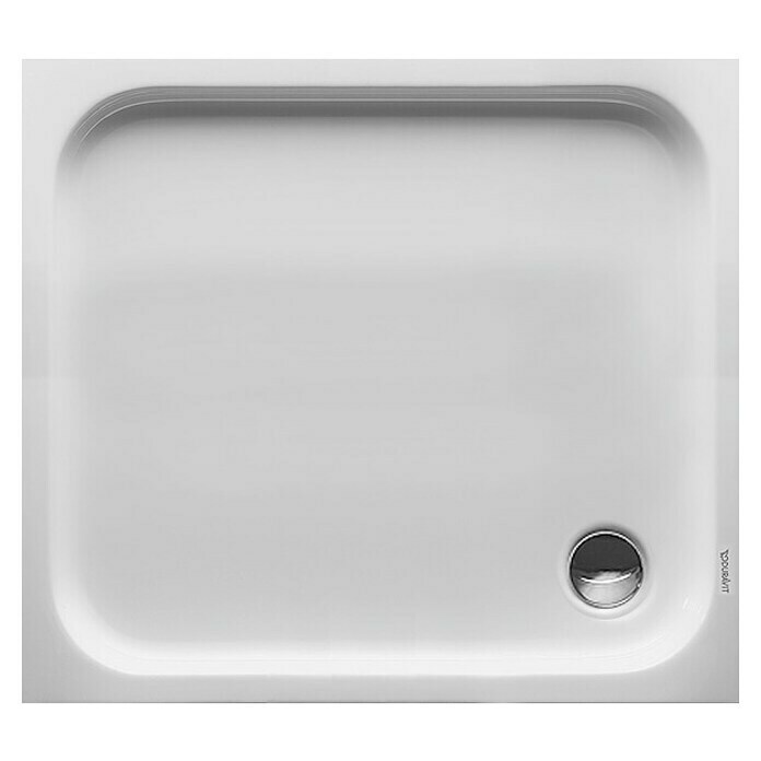 Duravit D-Code Duschwanne (100 x 90 cm, Mit Antirutsch-Oberfläche, Sanitäracryl, Weiß)