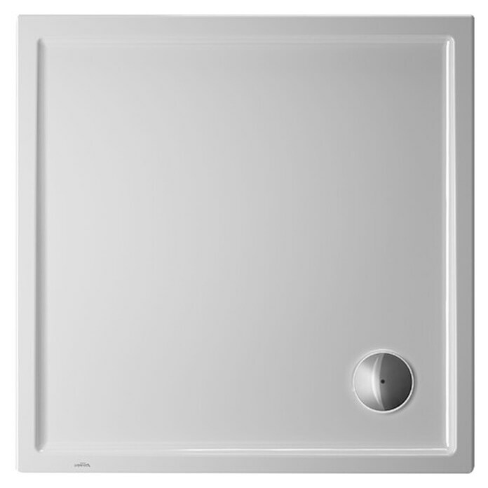 Duravit Duschwanne Starck Slimline (100 x 100 cm, Mit Antirutsch-Oberfläche, Sanitäracryl, Weiß)