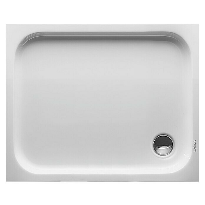 Duravit D-Code Duschwanne (100 x 80 cm, Mit Antirutsch-Oberfläche, Sanitäracryl, Weiß)