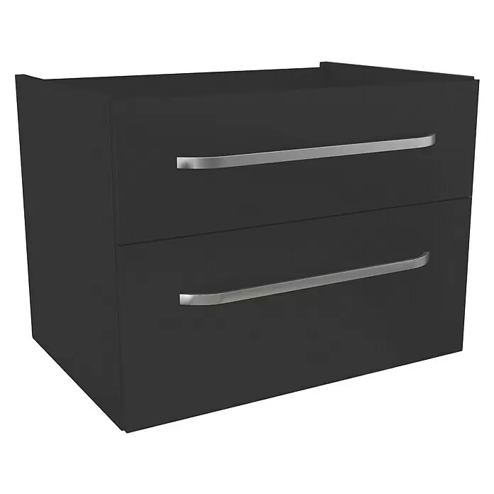 Camargue Star Waschtischunterschrank69,4 x 48,9 x 51,8 cm, Schwarz, Mit Beleuchtung