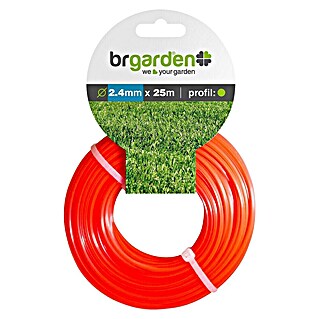 BR Garden Zamjenska nit za košnju trave (Debljina niti: 2,4 mm, Oblik niti: Zaobljen, 25 m)