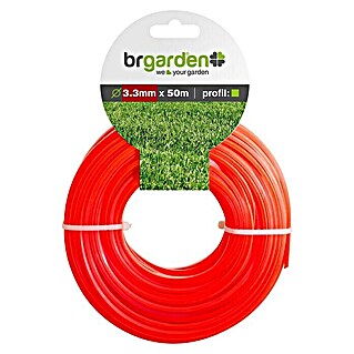BR Garden Nadomestna nit (Debelina niti: 3,3 mm, Oblika niti: Oglate oblike, 50 m)