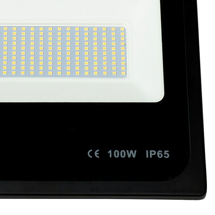 Alverlamp Proyector de LED LMN (100 W, Color de luz: Blanco neutro, IP65, Negro)