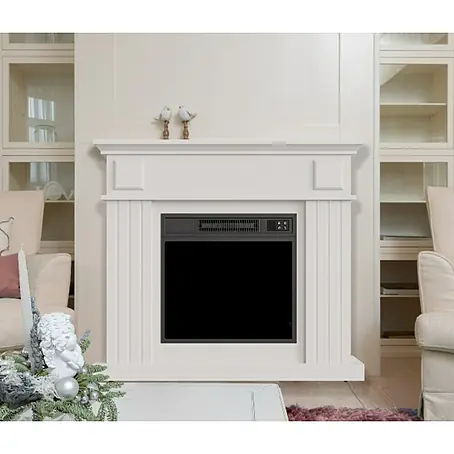 Fulmo Conjunto de chimenea eléctrica y marco Picasso