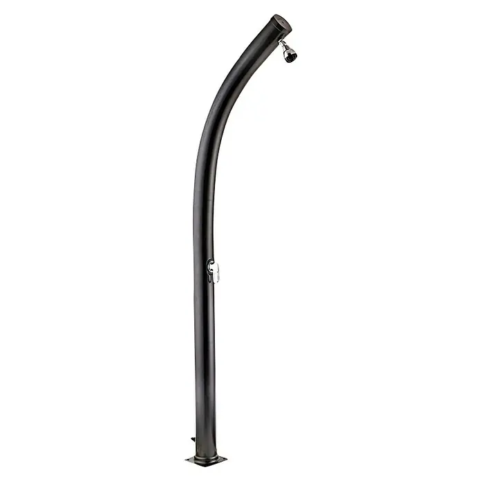 Gre Ducha solar 25 L - Altura: 220 cm, Plástico, Negro, 25 l - Elegante ducha de exterior de acero inoxidable. La ducha presenta un diseño moderno y materiales de alta calidad para una experiencia relajante.