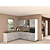 Marinelli Cucine Vormontierte Winkelküche Cassiopea (B x T: 250 x 225 cm, Hellgrau, Mit Elektrogeräten, Spüle links) | BAUHAUS