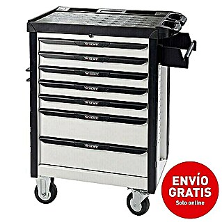 Wisent Carro portaherramientas Premium White Edition (Negro/blanco, Acero)