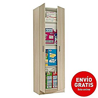 Armario multiusos de madera 7144R (L x An x Al: 37 x 59 x 180 cm, Roble, Espesor: 15 mm)