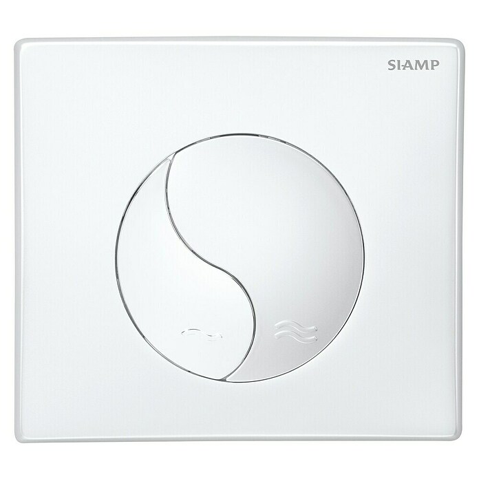 Siamp Betätigungsplatte Ying Yang (Weiß, 2-Mengen-Spülung)
