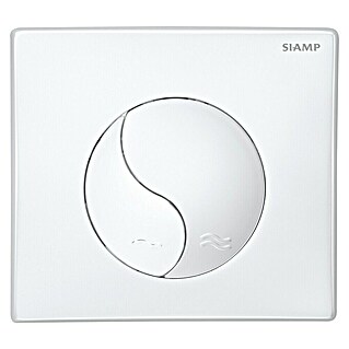 Siamp Betätigungsplatte Ying Yang (Weiß, 2-Mengen-Spülung)