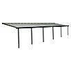 Solid Elements Marquesina adosada (Profundidad: 3 m, An x Al: 9,71 x 2,1 m, Gris antracita)