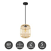 Home Sweet Home Bamboo Pendelleuchte (10 W, L x B x H: 21,5 x 21,5 x 131 cm, Natur, E27) | BAUHAUS