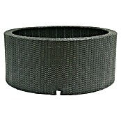 Ubbink AcquaArte Hochteich-Verkleidung Decowall Wicker II (Ø x H: 90 x 37,5 cm, Polyrattan, Schwarz)