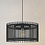 Home Sweet Home Bamboo Pendelleuchte rund (10 W, Ø x H: 40 x 126 cm, Schwarz, E27) | BAUHAUS