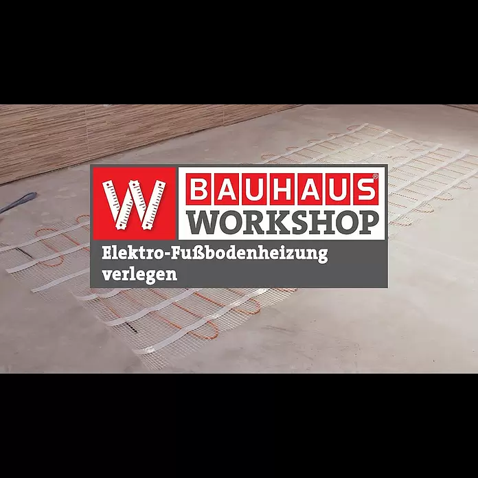 Admiral E-Power Fußbodenheizung Comfort - L x B: 4 x 0,5 m, Beheizbare Fläche: 2 m², 300 W - Elektro-Fußbodenheizung verlegen [Anleitung] | BAUHAUS Workshop