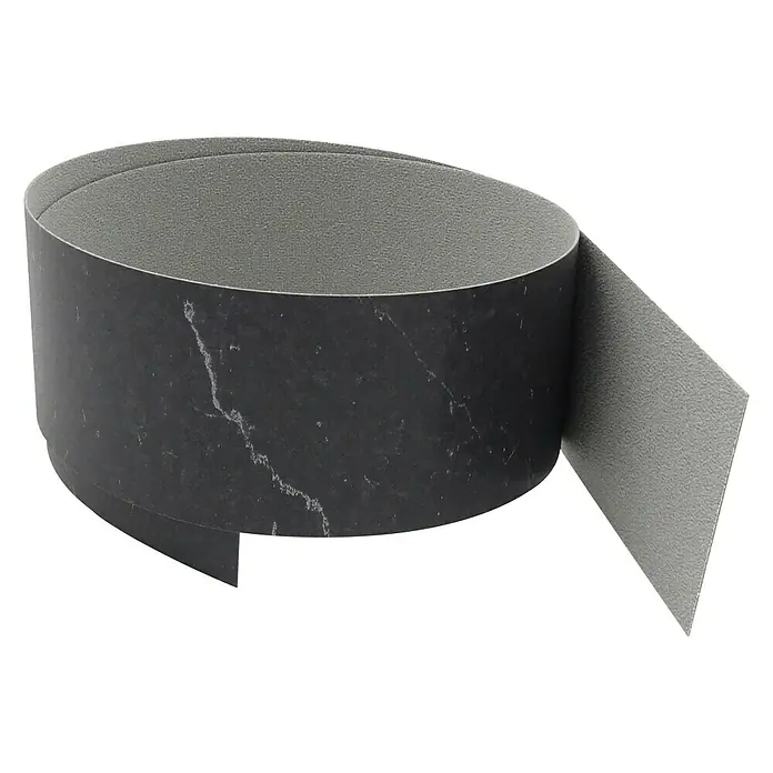 CUCINE Umleimer 3538 Bottacio Marmor - L x H: 65 x 4,4 cm, 2 Stk. - Eine Rolle schwarzes, marmoriertes Kantenumleimerband, das für eine saubere und stilvolle Kante an Möbeln sorgt. Ideal für die Möbelrenovierung.