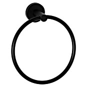 Tauro Baño Nude Toallero de anilla (Negro, Mate) | BAUHAUS