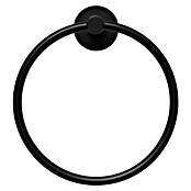 Tauro Baño Nude Toallero de anilla (Negro, Mate) | BAUHAUS