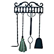 Imex El Zorro Juego de utensilios para chimenea (4 pzs., 2,5 x 45 x 45 cm, Hierro, Negro) | BAUHAUS