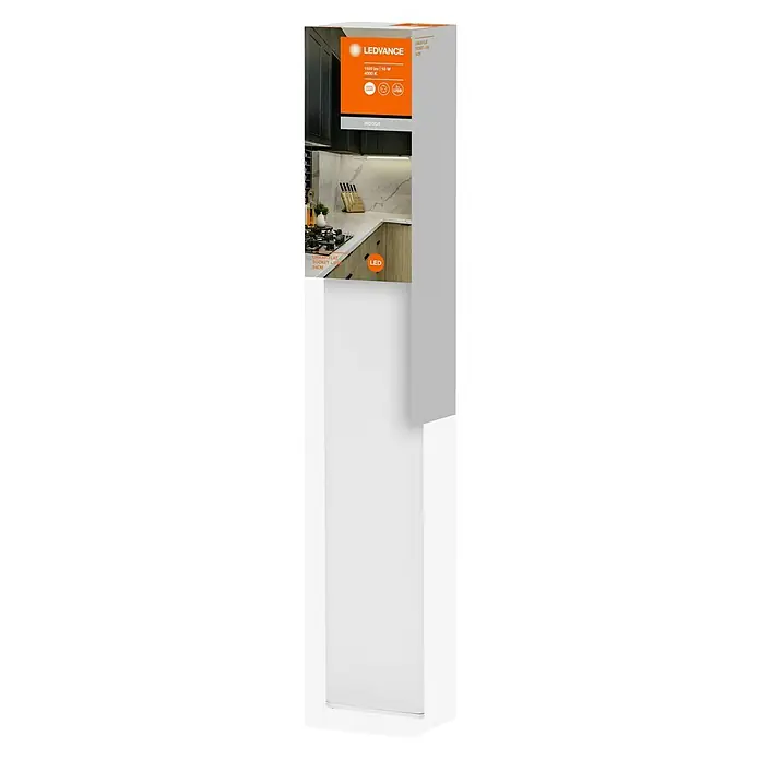 Ledvance LED-Unterbauleuchte Linear Socket - Länge: 54 cm, Kaltweiß - LEDVANCE Unterschrankleuchte: 1100 Lumen, 10 Watt, 4000 Kelvin. Ideal für Küchen, mit USB-Anschluss und flachem Sockel, 50 cm Länge.
