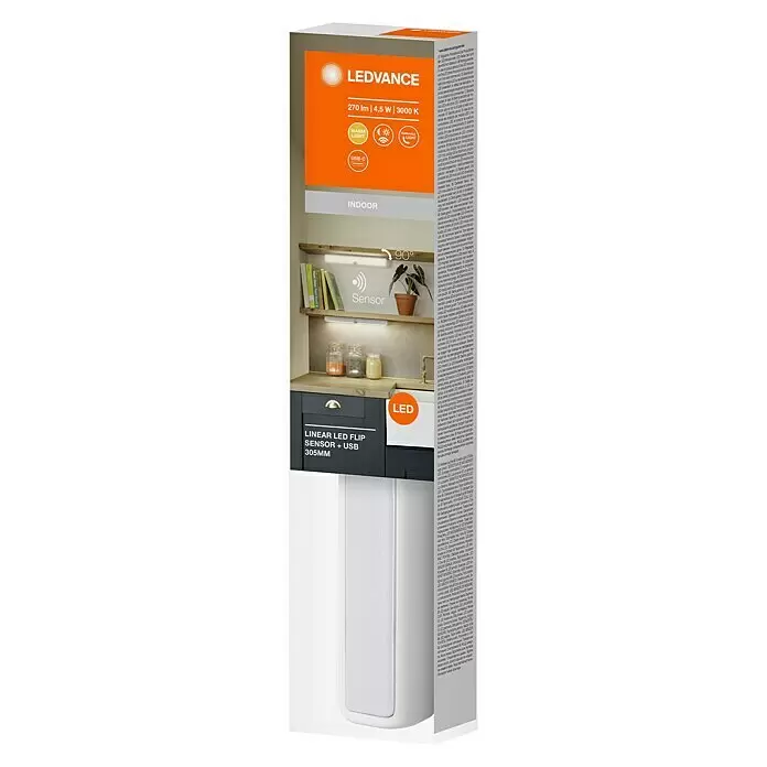 Ledvance LED-Unterbauleuchte Linear FlipLänge: 30,5 cm, Warmweiß