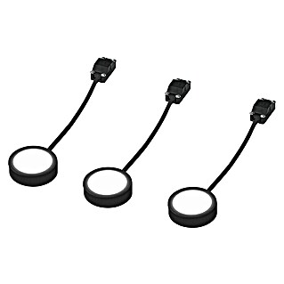 Ledvance LED-Unterbauleuchten-Set Spot Puck (Warmweiß, Schwarz)