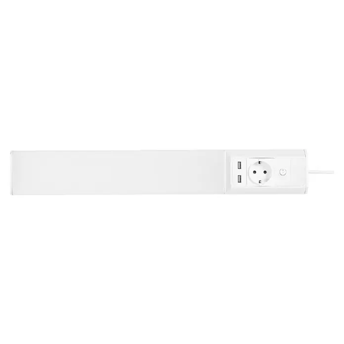 Ledvance LED-Unterbauleuchte Linear Socket - Länge: 54 cm, Kaltweiß - Die weiße Steckdosenleiste mit USB-Anschlüssen und Schalter ist ein praktisches und vielseitiges Gerät für den täglichen Gebrauch.