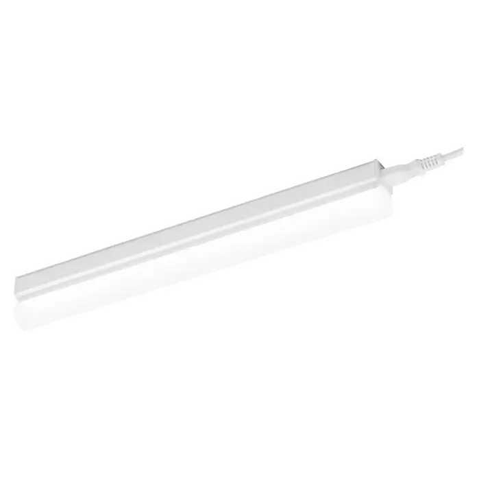 Ledvance LED-Unterbauleuchte Batten Sensor - Länge: 31,3 cm, Warmweiß - Eine LED-Leuchte in länglicher Form mit einem Kabelanschluss. Das weiße Leuchtmittel strahlt helles, effizientes Licht aus.