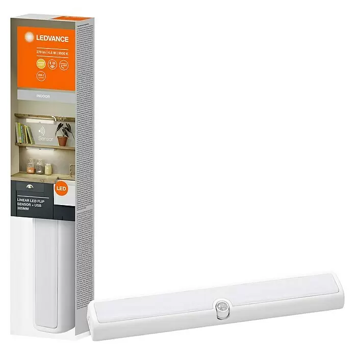 Ledvance LED-Unterbauleuchte Linear FlipLänge: 30,5 cm, Warmweiß
