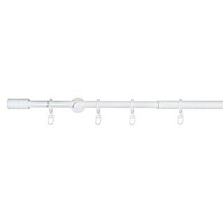 Expo Ambiente Stilgarnitur Rillcube (Länge Gardinenstange: 120 cm - 210 cm, Weiß)