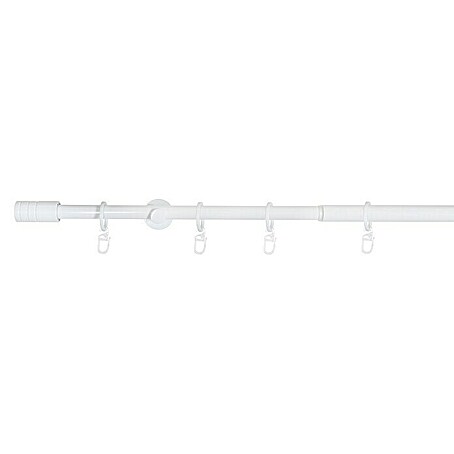 Expo Ambiente Stilgarnitur Rillcube (Länge Gardinenstange: 160 cm - 280 cm, Weiß)