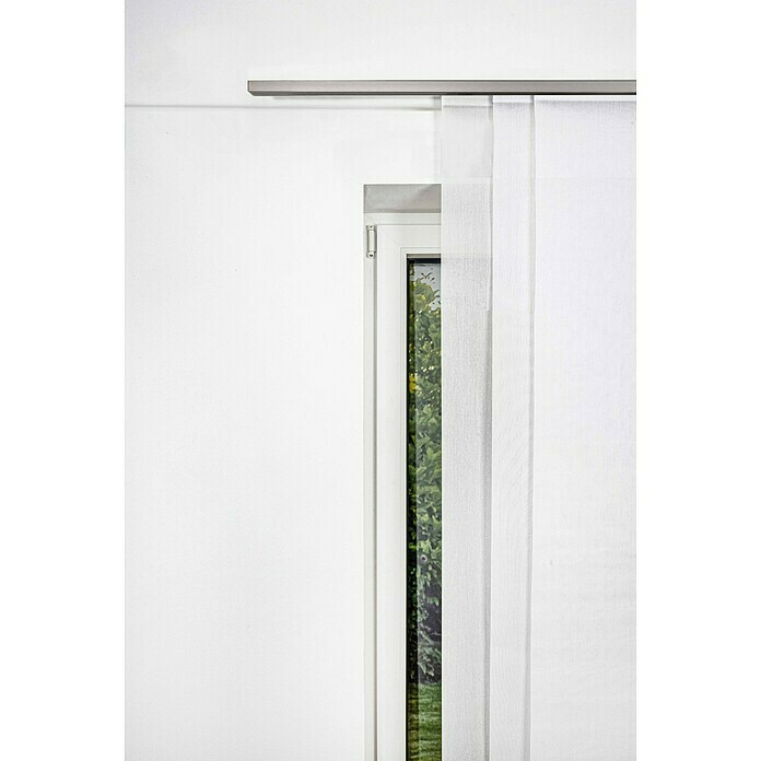 Expo Ambiente Gardinenprofil Smart Set (Dreiläufig, Edelstahloptik, 210 cm)