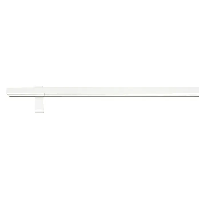 Expo Ambiente Gardinenprofil Smart Set - Anzahl Läufe: 3 Stk., Weiß, 210 cm - Weiße Lichtleiste mit klarem Design. Perfekt für moderne Innenräume, bietet sie elegante und funktionale Beleuchtung.