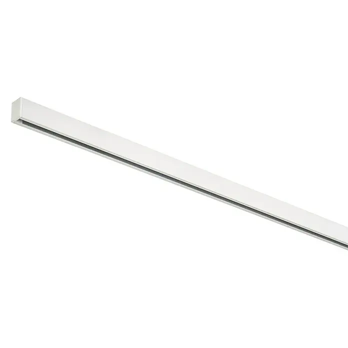 Expo Ambiente Gardinenprofil Smart Set - Anzahl Läufe: 1 Stk., Weiß, 200 cm - Aufnahme des minimalistischen weißen LED-Schienenstrahlers, der moderne Beleuchtung und elegantes Design für jeden Raum bietet.