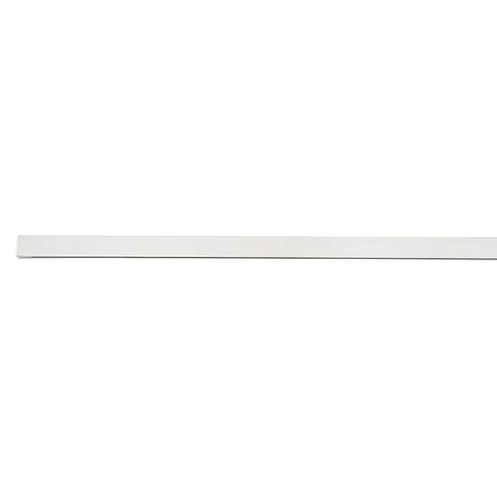 Expo Ambiente Gardinenprofil Smart Set - Anzahl Läufe: 1 Stk., Weiß, 200 cm - Ein flacher, rechteckiger, weißer Gegenstand mit einer glatten Oberfläche, ideal für minimalistische Designs.