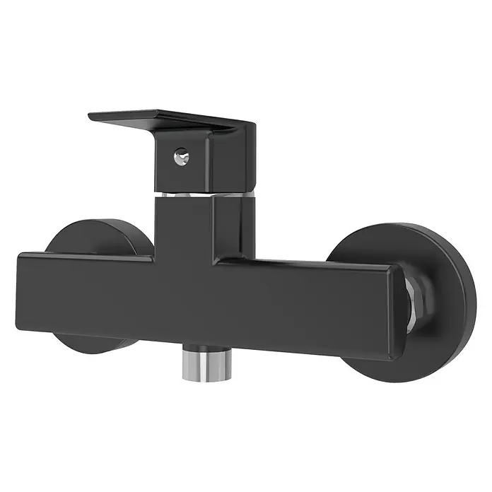 Galindo Alena Grifo monomando de ducha - Nero, Mate - Elegante grifo de ducha en negro mate con diseño moderno. Ideal para baños elegantes con un toque minimalista.