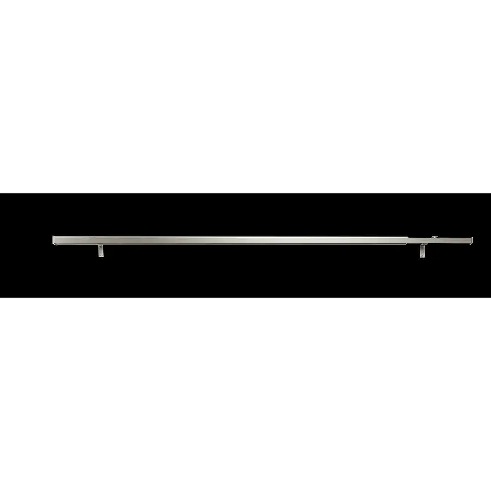 Komplettgarnitur All-in - Edelstahloptik, Länge Gardinenstange: 160 cm - 280 cm - Metallische Gardinenstange zur Befestigung von Vorhängen, stilvoll und funktional. Einfache Montage und modernes Design.