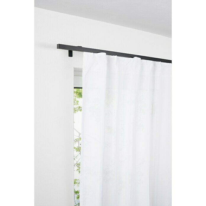 Komplettgarnitur All-in (Schwarz, Länge Gardinenstange: 120 cm - 210 cm) | BAUHAUS