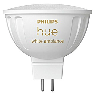 Philips Hue Smart-LED-Lampen-Set White Ambiance MR16 (GU5,3, Dimmbar, Neutralweiß, 350 lm, 5,1 W, 1 Stk.)